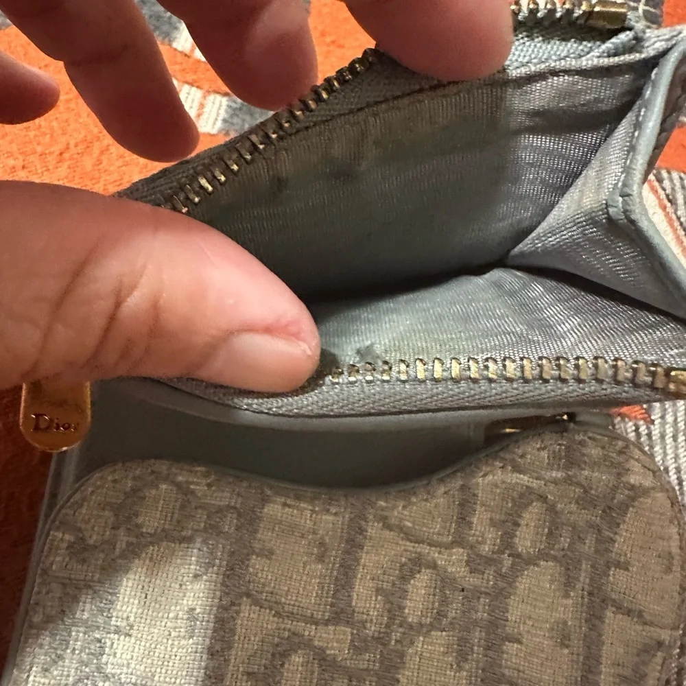 CHRISTIAN DIOR ❤️🌟OBLIQUE SADDLE LOTUS FOLDED WALLET⭐️